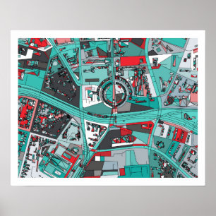 Berlin, Germany Map Poster