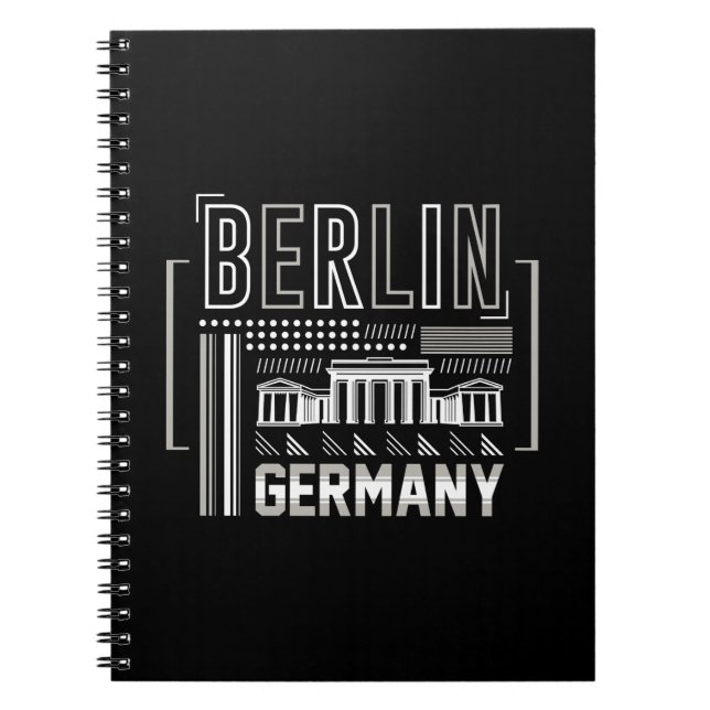 Berlin Germany Modern Architecture Graphic Notebook (Front)