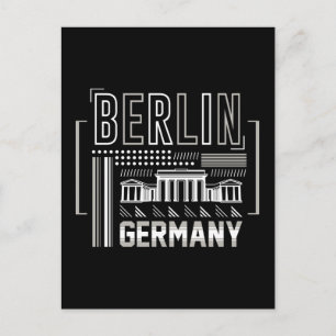 Berlin Germany Modern Architecture Graphic Postcard