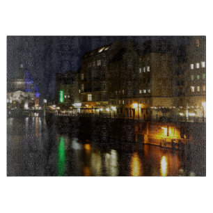 Berlin Germany Night Spree Deutschland Nacht Cutting Board