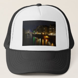 Berlin Germany Night Spree Deutschland Nacht Trucker Hat