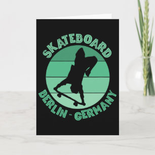 Berlin Germany Skateboarder Urn Skateboarding 1 Card