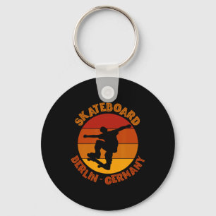 Berlin Germany Skateboarder Urn Skateboarding 2 Key Ring