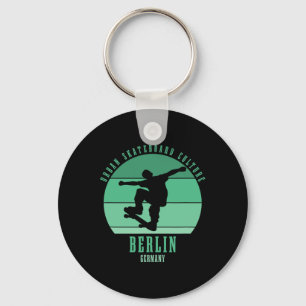 Berlin Germany Skateboarder Urn Skateboarding 4 Key Ring