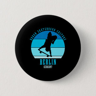 Berlin Germany Skateboarder Urn Skateboarding 5 6 Cm Round Badge