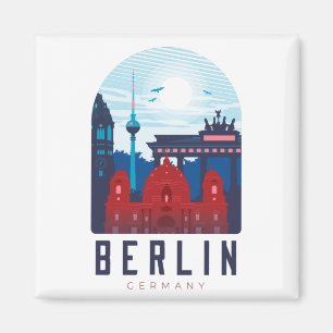 Berlin Germany Skyline Magnet