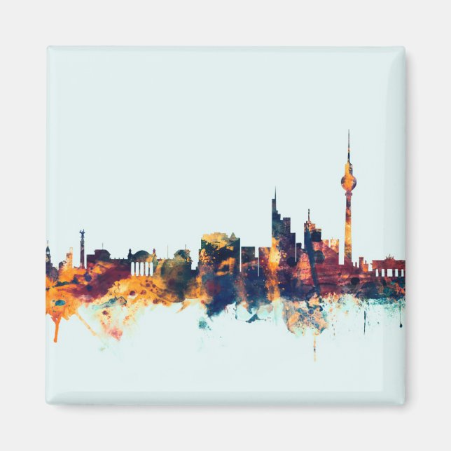 Berlin Germany Skyline Magnet (Front)