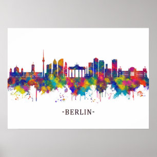 Berlin Germany Skyline Poster