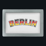 Berlin, Germany, text with Germany flag colours Belt Buckle<br><div class="desc">Berlin,  Germany,  text with Germany flag colours</div>