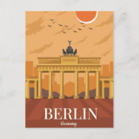 Berlin Germany train Travel Art Vintage
