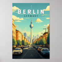 Berlin Germany Travel Art Vintage