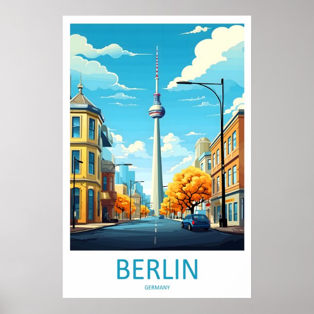Berlin Germany Travel Poster 1 (Front)