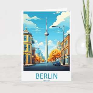 Berlin Germany Travel Poster 1 Card