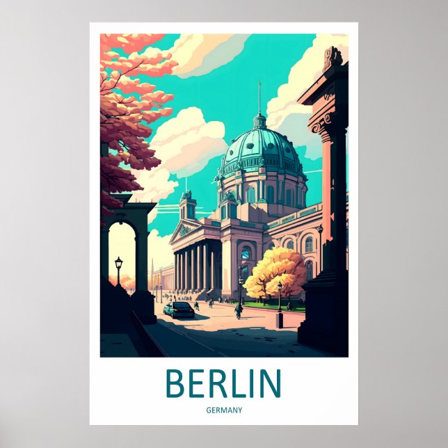 Berlin Germany Travel Poster 2 (Front)