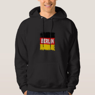 Berlin  Germany With German Flag Hoodie