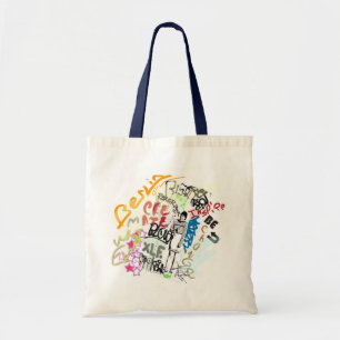 Berlin Graffiti Girl Tote Bag