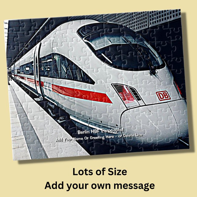 Berlin HBF Europaplat Modern Train - Add Name    Jigsaw Puzzle (Creator Uploaded)