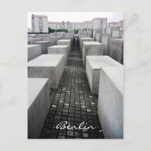 berlin holocaust memorial postcard