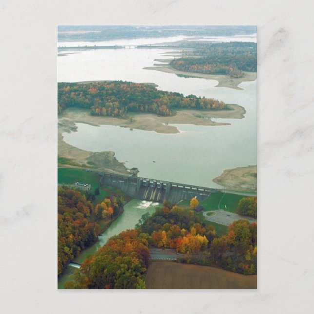 Berlin Lake and Dam 2 Postcard (Front)