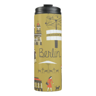 Berlin Landmarks, Monumental Illustration. Thermal Tumbler