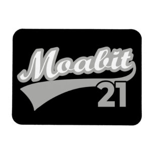 Berlin Moabit 21 Classic Retro City Magnet