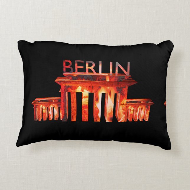 Berlin Nightlife Decorative Cushion (Back)