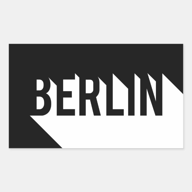 Berlin Rectangular Sticker (Front)