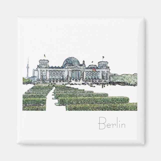 Berlin Reichstag Building Architecture Magnet (Front)