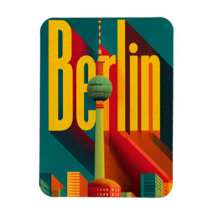 Berlin retro magnet