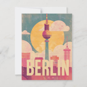 Berlin retro postcard