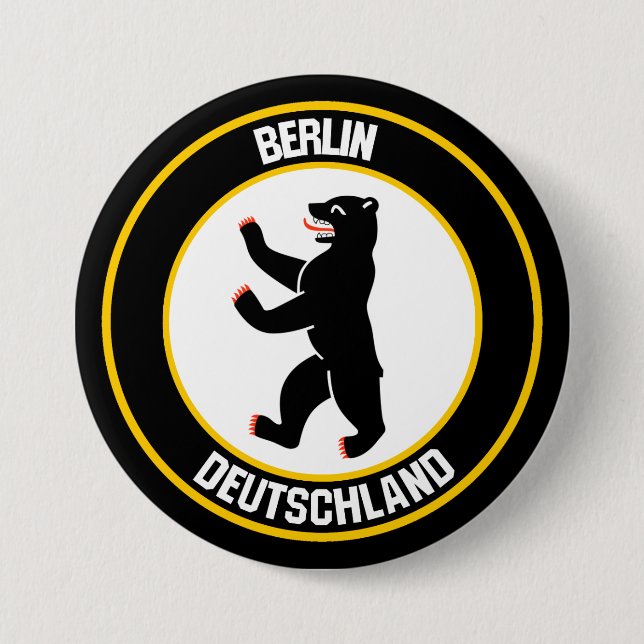 Berlin Round Emblem 7.5 Cm Round Badge (Front)
