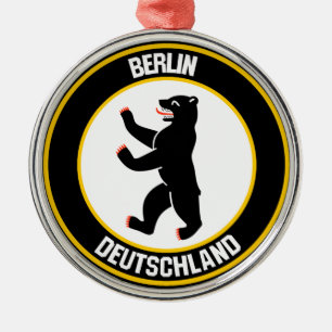Berlin Round Emblem Metal Ornament