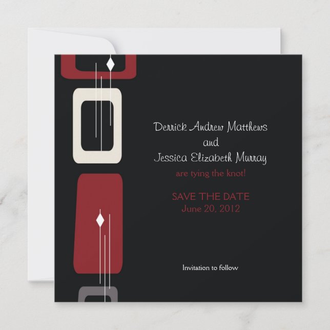 Berlin Save the Date: Brick Date (Front)