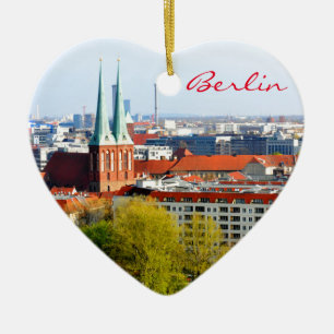 Berlin skyline (Germany) Ceramic Tree Decoration