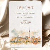 Berlin Skyline Germany Save-the-Date