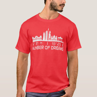 Berlin Skyline GPS Coordinates City Dream City T-Shirt