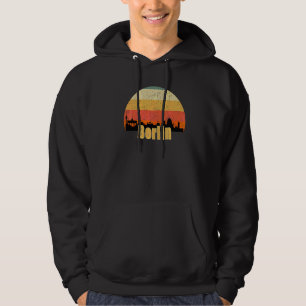 Berlin Skyline Silhouette Sunset I Love Berlin Ger Hoodie