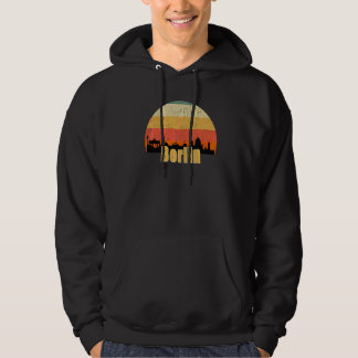 Berlin Skyline Silhouette Sunset I Love Berlin Ger Hoodie