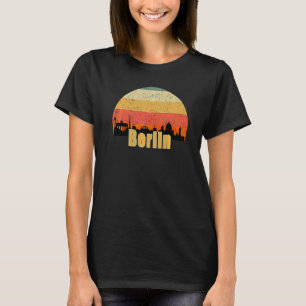 Berlin Skyline Silhouette Sunset I Love Berlin Ger T-Shirt