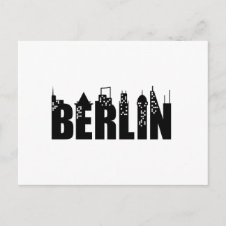 Berlin Skyline Skyscrapers City Postcard