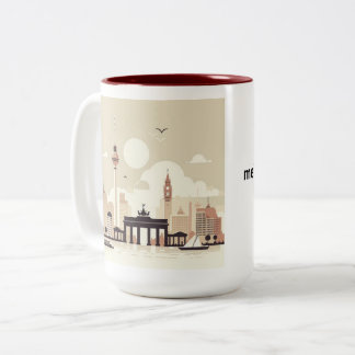 Berlin Skyline Tasse – Heimatliebe Pur Two-Tone Coffee Mug