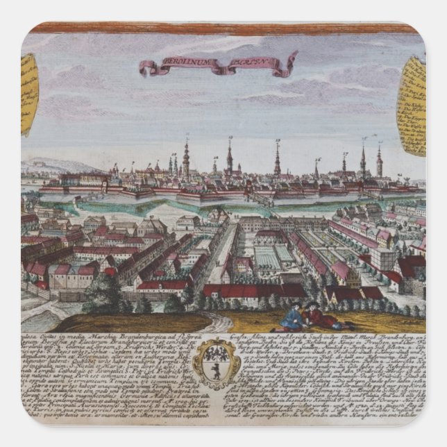 Berlin Square Sticker (Front)