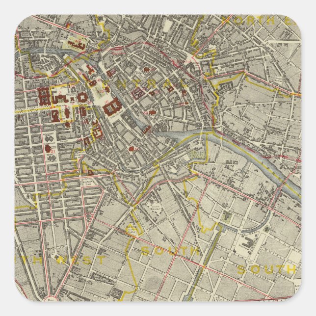 Berlin Square Sticker (Front)