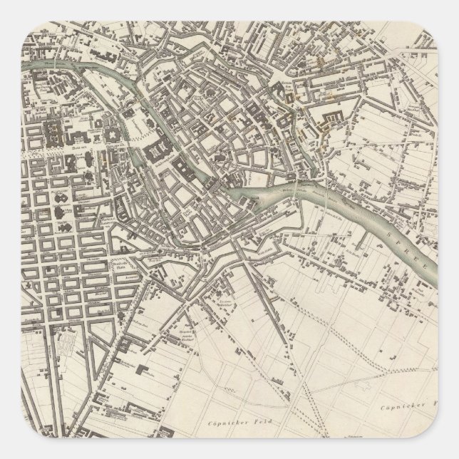 Berlin Square Sticker (Front)