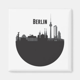 Berlin Stadt Silhouette Skyline Magnet