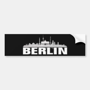 Berlin Stadt Skyline - Autosticker Bumper Sticker