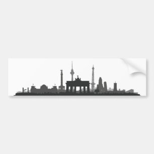 Berlin Stadt Skyline - Autosticker Bumper Sticker