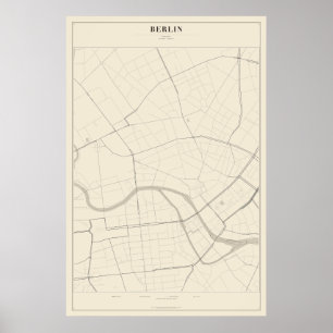 Berlin Street Map Poster