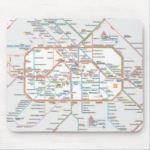 Berlin subway mouse pad