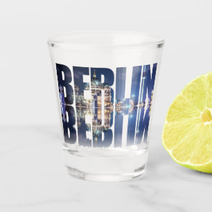 Berlin text souvenir shot glass